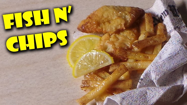Miniature Fish n' Chips - Polymer Clay Tutorial