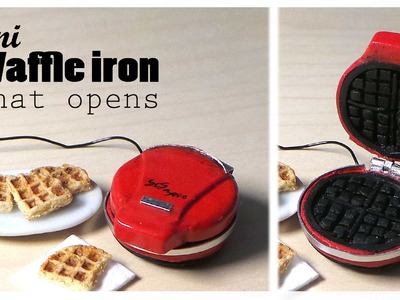 Miniature Waffle Iron (That Opens) & Waffles - Polymer Clay Tutorial