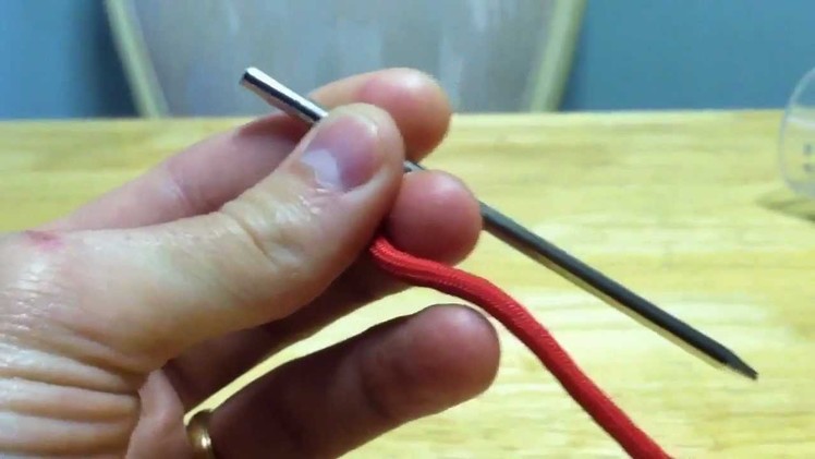 Paracordist's how to attach 550 paracord to a paracord fid. paracord needle. lacing needle