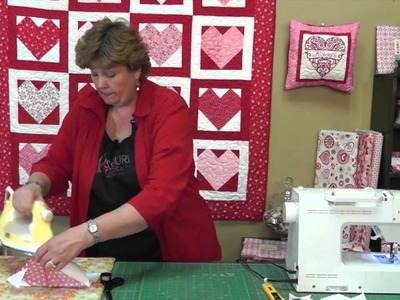 Quilting Valentine's Hearts Using Charm Packs