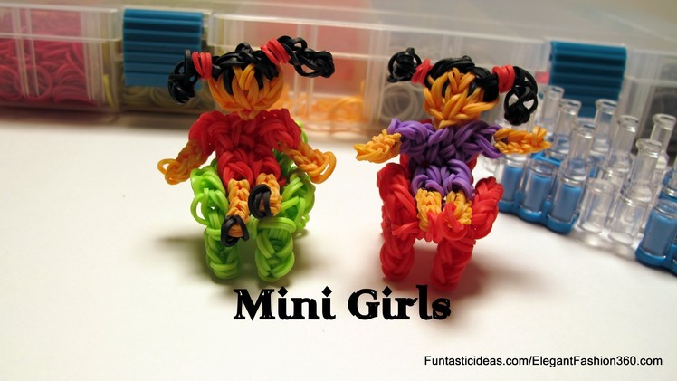 Rainbow Loom Mini Girl figure.charm - How to - Home Series