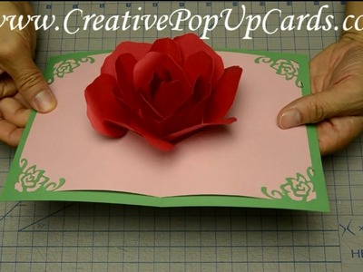 Rose Pop Up Card for Mother's Day or Valentine's Day