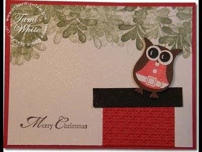 Santa Owl on the Chimney - Stampin' Up Owl Punch