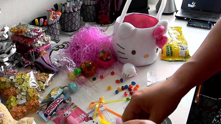 Start to Finish Tutorial Video: Filling Your Own Easter Basket Hello Kitty Style