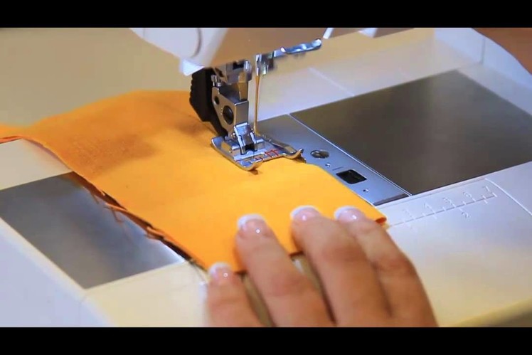 Watch the Pfaff Seam Guide Foot with IDT in action