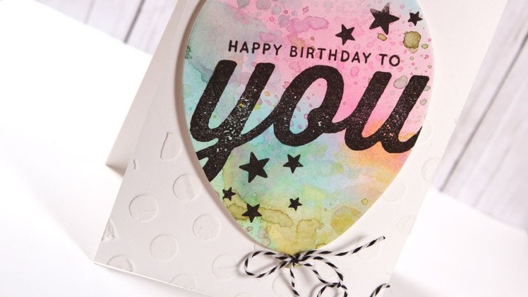 Watercolor Balloon Birthday Card