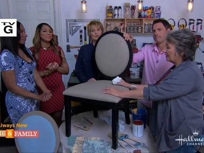 Annie Sloan paints fabric with Chalk Paint® on Home & Family on Hallmark Channel