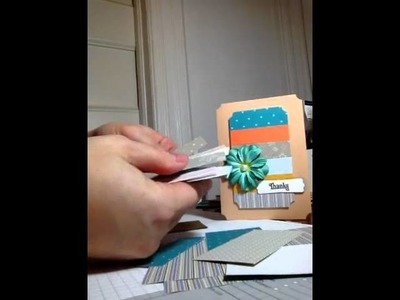 Card making tutorial, using your scraps of paper!