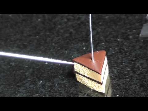 Chocolate & Vanilla Cake Slice - Polymer Clay Tutorial