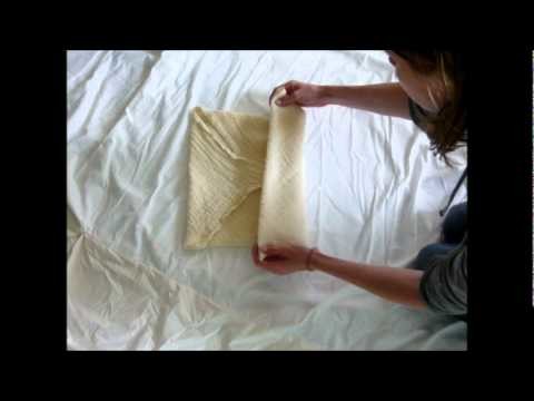 Cloth Diapering a Newborn with a Muslin Flat