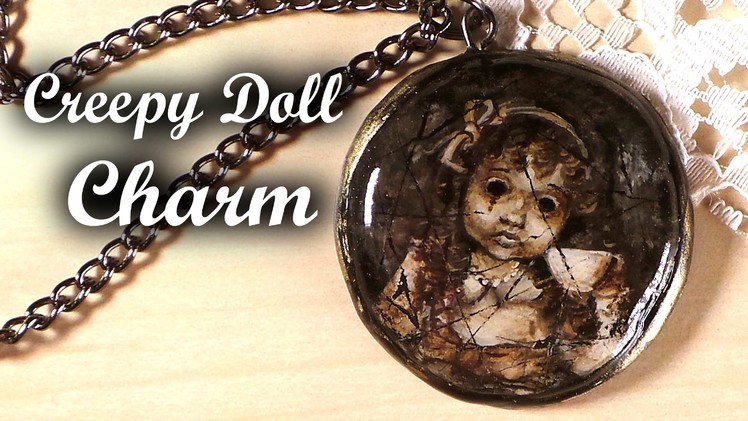 Creepy Doll Charm (Handpainted) - Polymer Clay Tutorial