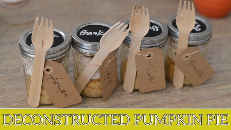 Deconstructed Pumpkin Pie in a Mason Jar