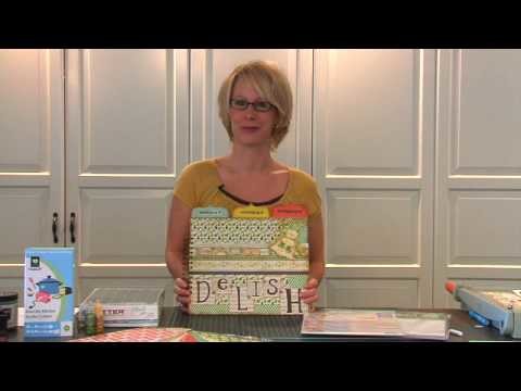 Delish Meal Planner Intro - With From My Kitchen Cricut Cartridge