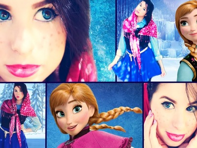 Disney's Frozen: DIY Anna Costume, Makeup & Hair!
