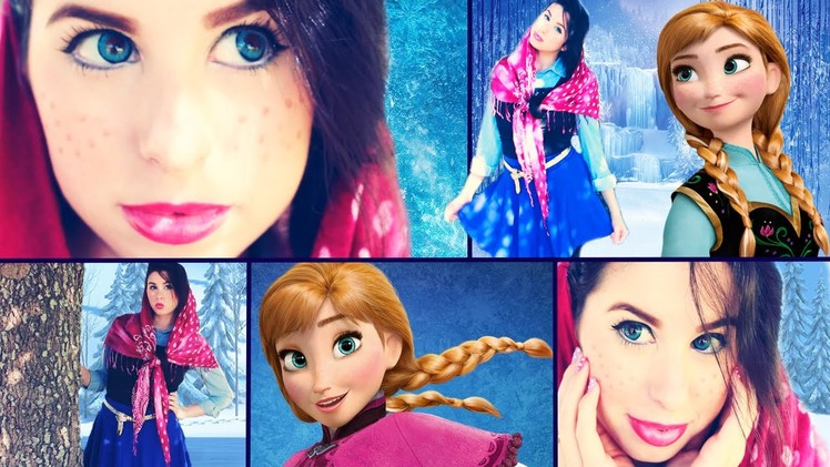 Disney's Frozen: DIY Anna Costume, Makeup & Hair!