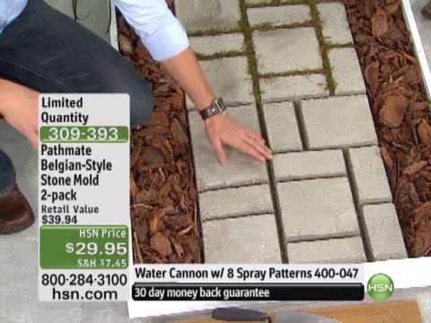 Do-It-Yourself Belgian-Style Cobblestone Walkway Mold 2-Pack from Pathmate