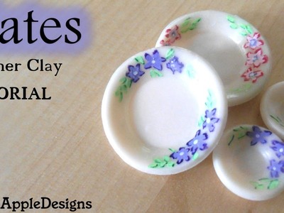 EASY Miniature Polymer Clay Plates TUTORIAL