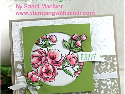 How to add depth to your Stampin Up Blendabilities Colored images