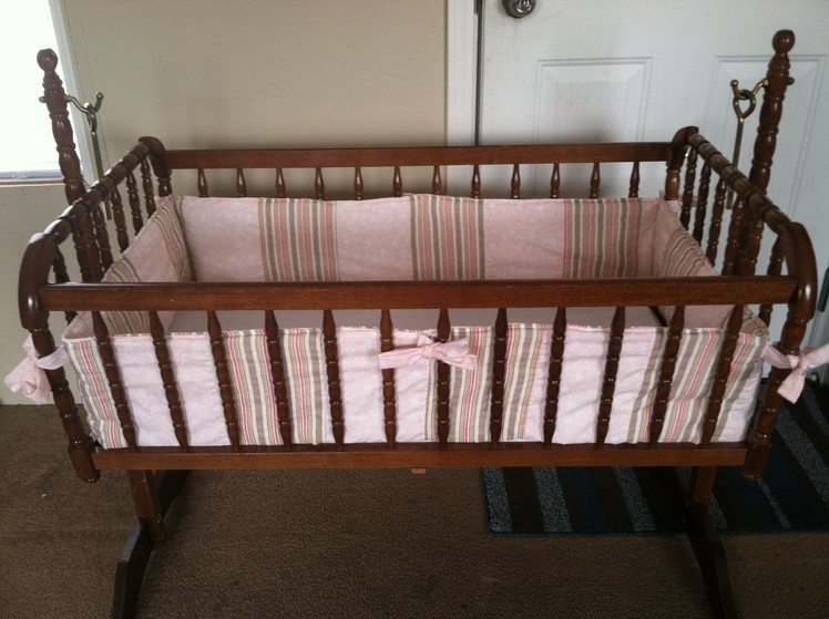 How To Custom Make A Bumper For A Crib Or Bassinet Step By Step!