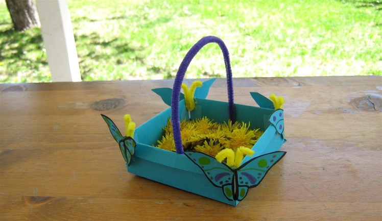 How to make a butterfly May basket, fun for Mother's Day