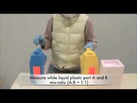 How to make a simple mold with Alginate and cast liquid plastic