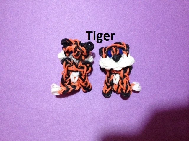 How to Make a Tiger Charm on the Rainbow Loom - Original Design