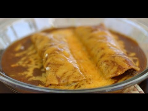 How To Make Beef Enchiladas Topped With Homemade Enchilada Sauce  by Rockin Robin