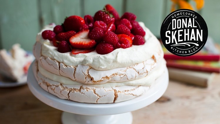 How to make.  Strawberry Pavlova Cake!