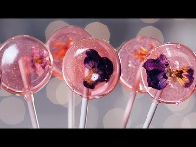 How to Make Stunning Edible Flower Lollipops | Just Add Sugar