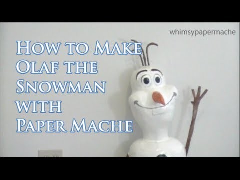 How to Make Your Own Paper Mache Clay Olaf