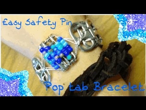 How To: Safety Pin Pop Tab Bracelet