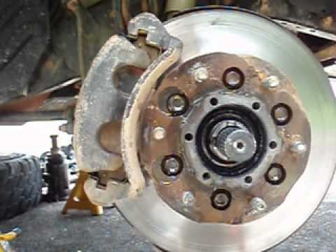 How to Service 4x4 Hub Bearing.Brake Rotor.Pads- Isuzu.Nissan Front Independent  Suspension - Pt 1.3