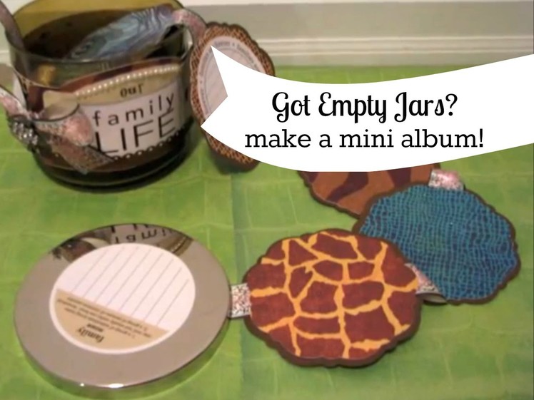 How to turn an empty candle jar into a mini album | Maymay Made It