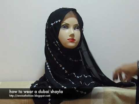 How to wear a dubai shayla