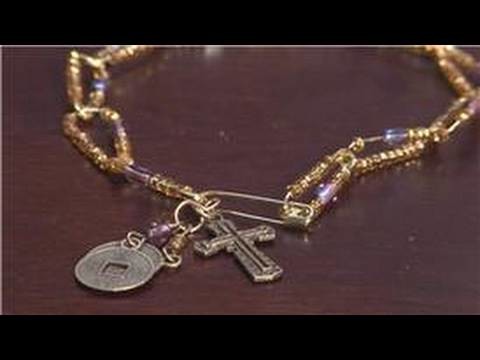 Jewelry Making With Household Items : How to Make Safety Pin Jewelry
