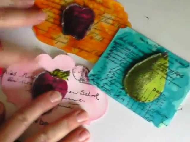 JUN 20 2011 UnityTV Episode #16, Vintage Fruit Cards and Distress Stains, Unity Stamp Co.
