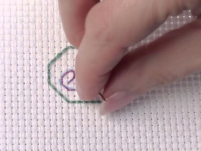 Learn How To Back Stitch Lettering on Aida