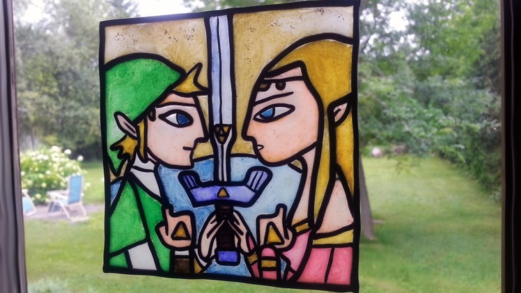 Legend of Zelda Fake Glass Painting Polymer Clay Tutorial Collab SweetAmbsCookies