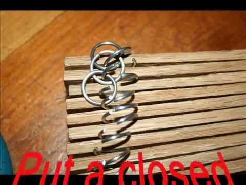 Making chain mail with a very easy jig