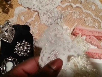 More bling.lace.wedding gown (de-stash) pt.4