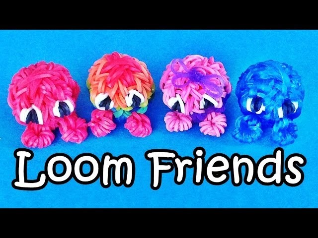 Rainbow Loom Charms: 3D Fuzzies.  "Loom Friends" Loom Bands Fun Crazy Loom How To Make