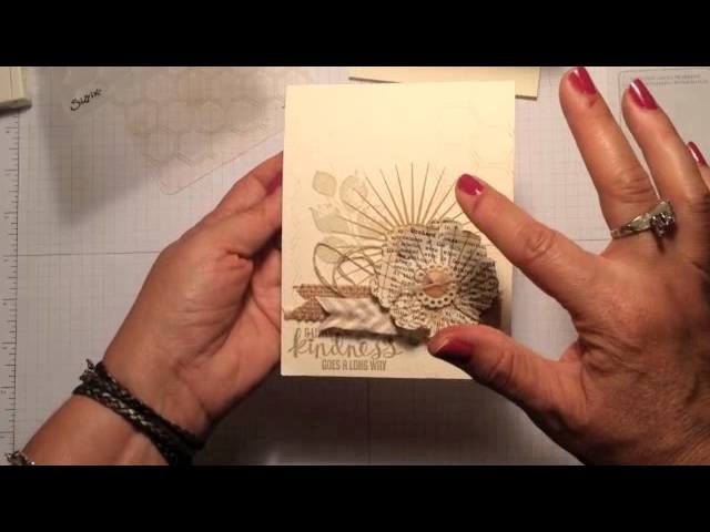 Stampin' Up! Video Tutorial A "New" Background Stamp" for Your Handmade Cards