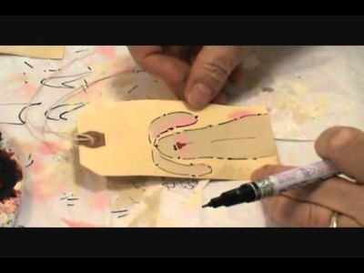 Starla's Candle Making - How to paint a folkart rabbit.