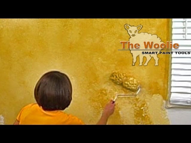 2-Color Roller Faux Finish Painting by The Woolie (How To Paint Your Walls)