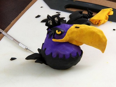 Angry Birds Space: MIGHTY SPACE EAGLE Clay Model Tutorial
