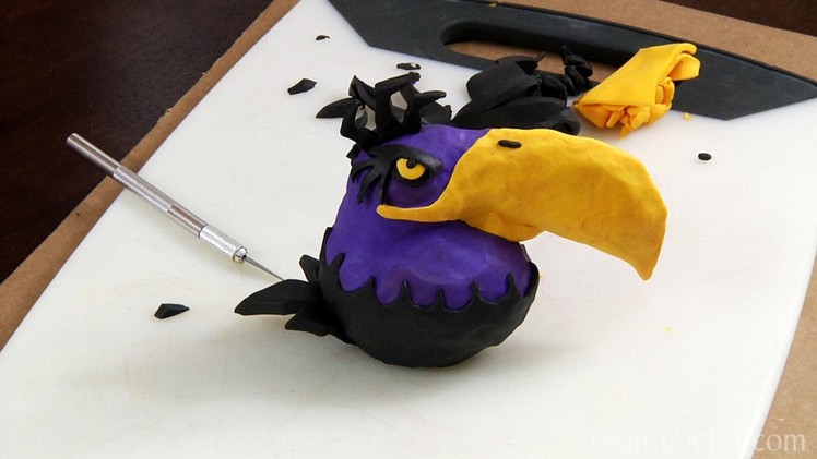 Angry Birds Space: MIGHTY SPACE EAGLE Clay Model Tutorial