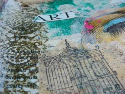 Art journal - mixed media and collage