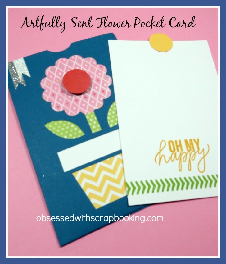 Artfully Sent Cricut Flower Pocket Card
