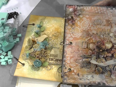 CHA 2012 - Prima Launched Their Prima Press Stamp System and Mixed Media Albums