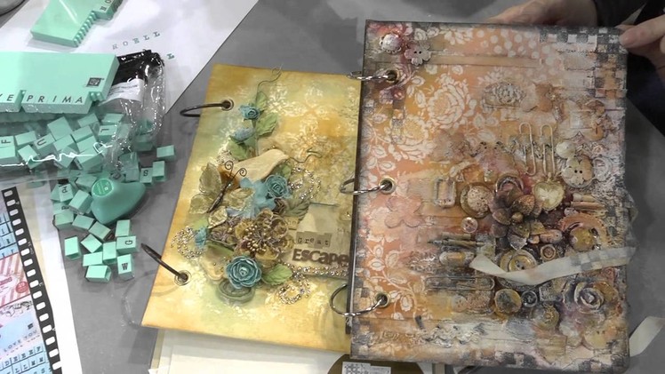 CHA 2012 - Prima Launched Their Prima Press Stamp System and Mixed Media Albums